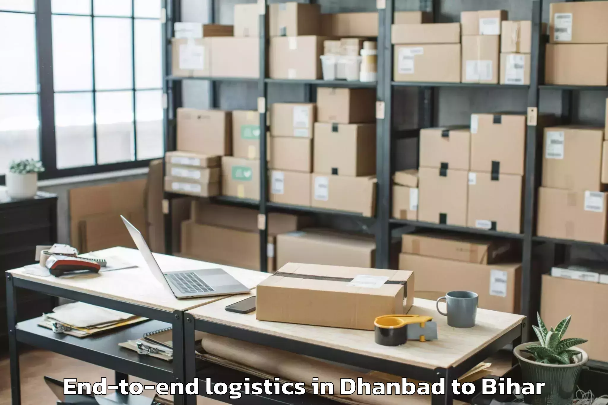 Book Dhanbad to Tetaria End To End Logistics Online